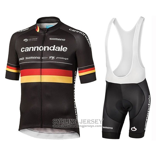 2019 Cycling Jersey Cannondale Shimano Champion Germany Short Sleeve And Bib Short